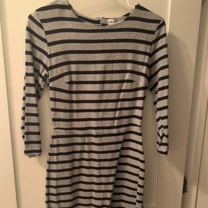 Old Navy Striped Form Fitting Dress